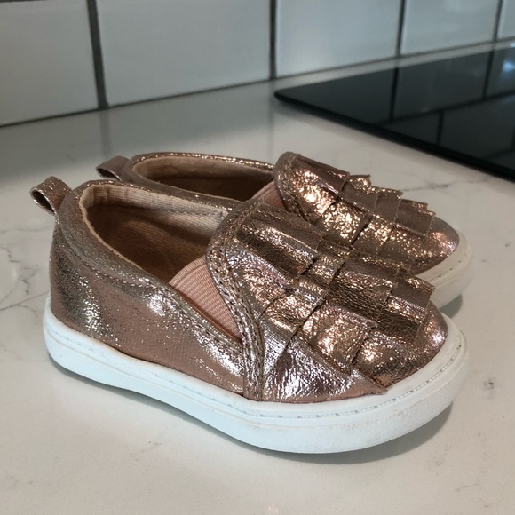 Rose gold toddler slip on shoes - Picture 3 of 4